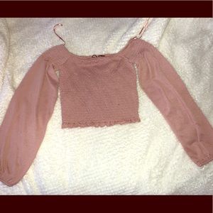 Long Sleeve Off The Shoulders Top